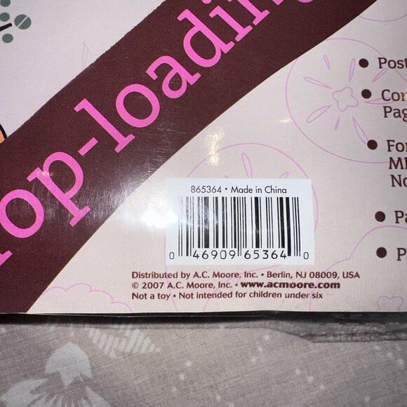 NIP AC Moore Top Loading Post Bound Scrapbook 12 x 12 - 20 Pages Camping Theme - Picture 5 of 7